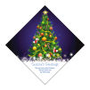 Decorated Christmas Tree Diamond Label